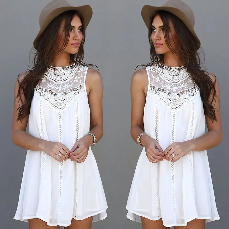 Women Summer Beach Wear Crochet Tunics Dresses Sleeveless Flower Embroidery Lace Shirt Hollow Out Cover Ups Saida De Praia
Women Summer Beach Wear Crochet Tunics Dresses Sleeveless Flower Embroidery Lace Shirt Hollow Out Cover Ups Saida De Praia