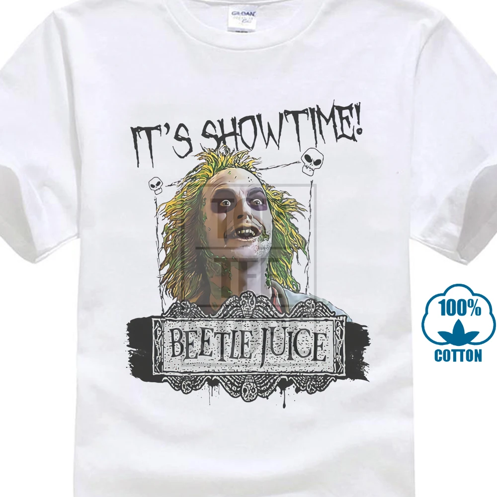 Beetlejuice T Shirt Showtime Classic Cult Film Movie 1980 S Shirts Summer Short Sleeve Novelty
Beetlejuice T Shirt Showtime Classic Cult Film Movie 1980 S Shirts Summer Short Sleeve Novelty