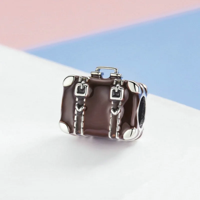 Fit European pandora Charm Bracelet Bangle 3D SUITCASE Enamel Charm Luggage Travel Bag GENUINE 925 Silver Charm Beads DIY Lovely
Fit European pandora Charm Bracelet Bangle 3D SUITCASE Enamel Charm Luggage Travel Bag GENUINE 925 Silver Charm Beads DIY Lovely
