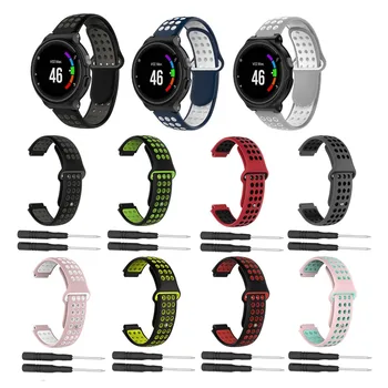 

22mm Sport Silicone Wrist band Strap for Garmin Forerunner 220 230 235 630 620 735 Watchband for Garminm Approach S20 S6 S5