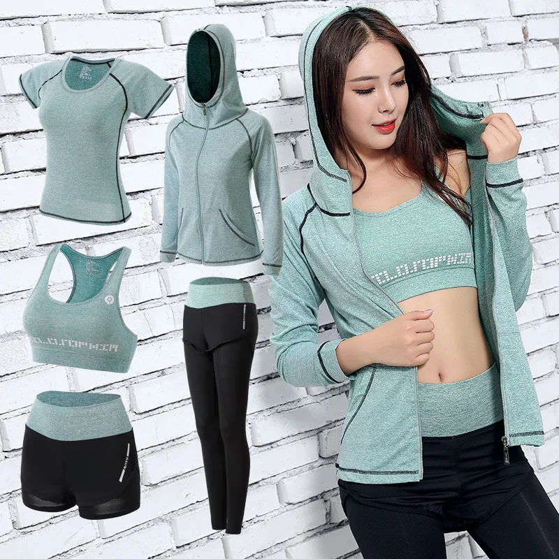 Womens Yoga Sets Five 5 Pieces Set Training Sports Sets Female Workout Clothes for Women Sportswear Gym Training Clothing S-3XL
Womens Yoga Sets Five 5 Pieces Set Training Sports Sets Female Workout Clothes for Women Sportswear Gym Training Clothing S-3XL