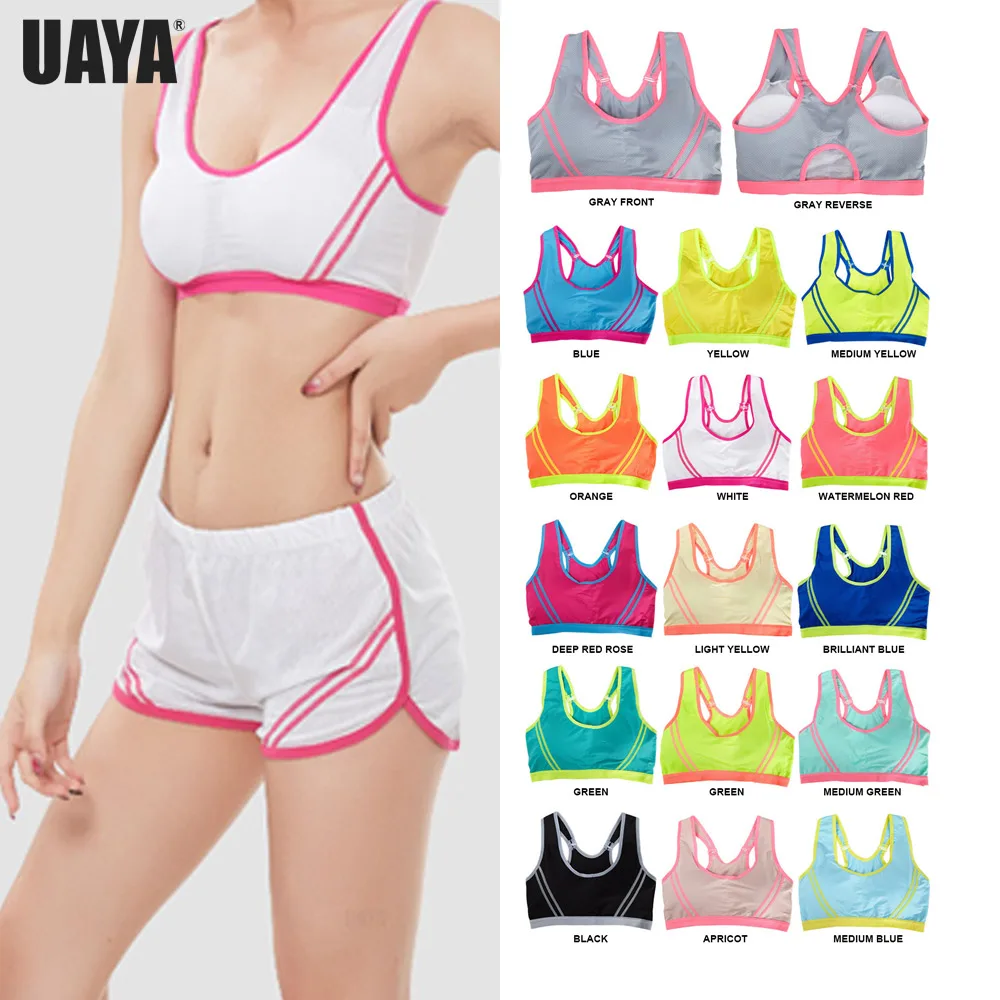 UAYA 16 color women Sports Bras Fitness Sports Bra Top Shockproof Shapes Quick Dry Running Gym Underwear push up Yoga Bra Top
UAYA 16 color women Sports Bras Fitness Sports Bra Top Shockproof Shapes Quick Dry Running Gym Underwear push up Yoga Bra Top