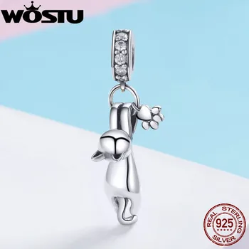 WOSTU Hot Sale Sterling Silver Lovely Cat Pet Pawprint Dangle Charms fit Silver DIY Bracelet Necklace Jewelry Making Gift FIC930
WOSTU Hot Sale Sterling Silver Lovely Cat Pet Pawprint Dangle Charms fit Silver DIY Bracelet Necklace Jewelry Making Gift FIC930