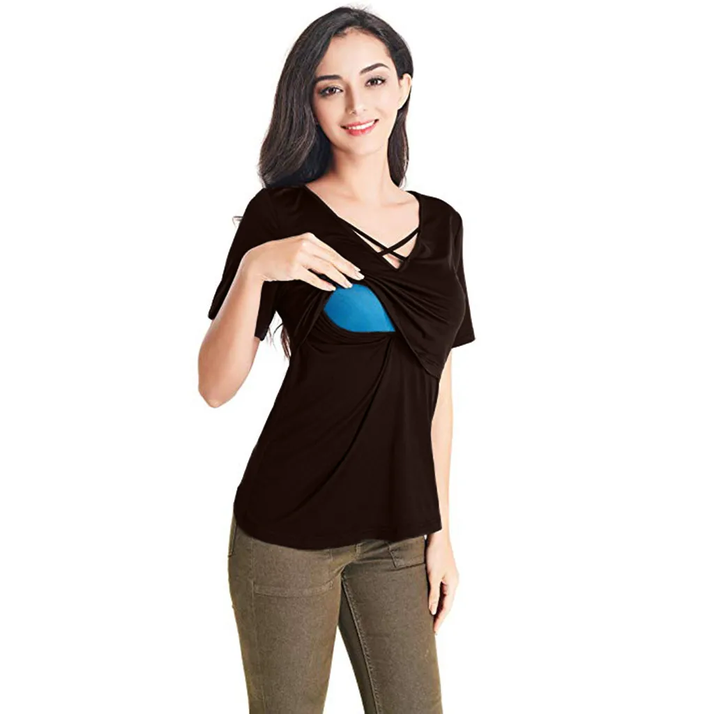 Pregnant Women Tshirt Ladies Pregnant Women Breastfeeding Solid Short Sleeve Tops Summer Shirt Ropa Embarazada Nursing Top
Pregnant Women Tshirt Ladies Pregnant Women Breastfeeding Solid Short Sleeve Tops Summer Shirt Ropa Embarazada Nursing Top