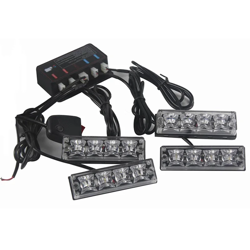 1 Pcs 16W Car LED Grill Light 4 X 4 LEDs Strobe Warning Light 12V Flashing Lamp Blue
1 Pcs 16W Car LED Grill Light 4 X 4 LEDs Strobe Warning Light 12V Flashing Lamp Blue