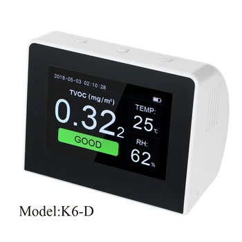 Multifunctional Air Quality Detector Indoor Outdoor Digital HCHO TVOC Tester CO2 Meter CO Monitor with Rechargeable Battery
Multifunctional Air Quality Detector Indoor Outdoor Digital HCHO TVOC Tester CO2 Meter CO Monitor with Rechargeable Battery