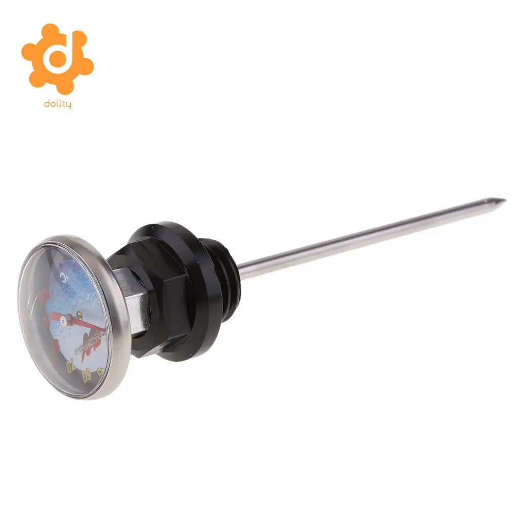 14.5cm Oil Tank Dipstick w/ Temperature Gauge for 110cc 125cc Scooter ATV
