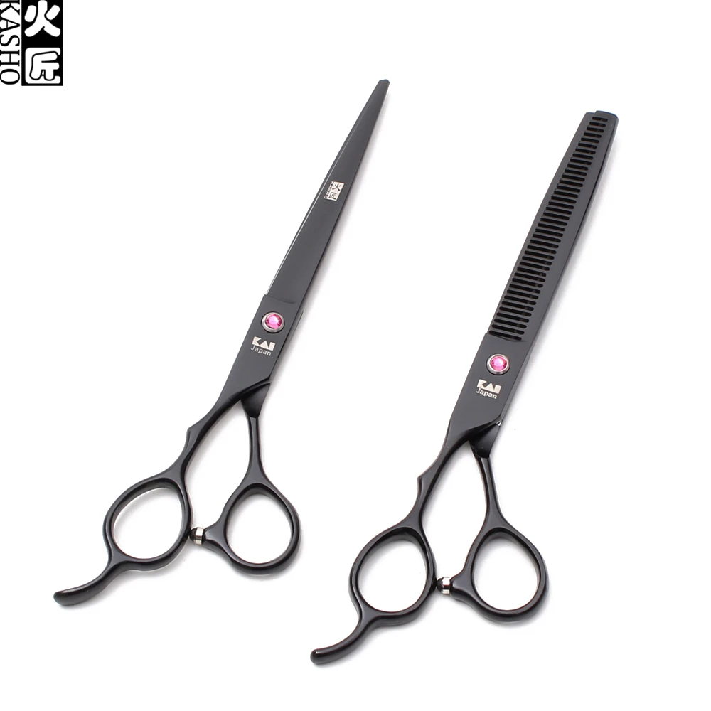 H8001 7" Left-Hand Kasho Stainless Black Hairdresser's Scissors Barber Scissors Straight Scissors Thinning Shears Hair Scissors
H8001 7" Left-Hand Kasho Stainless Black Hairdresser's Scissors Barber Scissors Straight Scissors Thinning Shears Hair Scissors