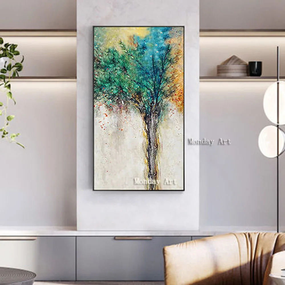 CR-Pachira-Macrocarpa-Painting-Wall-Art-Framework-Pictures-Modern-Painting-For-Living-Room-Background-Wall-Oil (2)