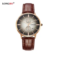 

2017 Fashion LONGBO Brand Men's Watches Women Dress Watches Gold Geneva Leather Watches Men Quartz Watch Relogio Masculino 80086