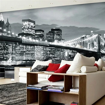 3D large living room mural night bar background wallpaper Manhattan Bridge in New York City black and white wallpaper Europe
3D large living room mural night bar background wallpaper Manhattan Bridge in New York City black and white wallpaper Europe