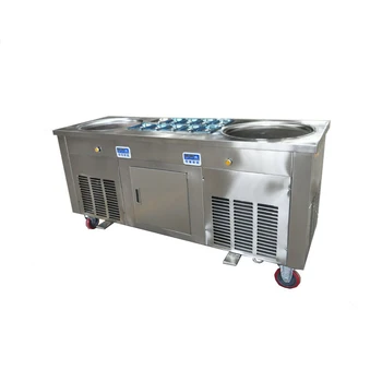 Factory price flat pan fried ice cream machine yogurt ice cream roller mesin ais krim goreng