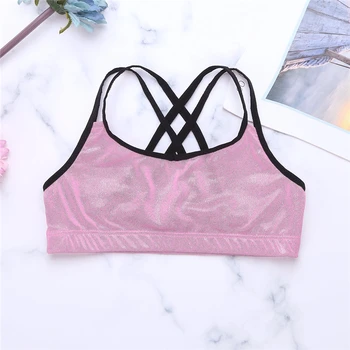 FEESHOW Kids Glittery Metallic Camis Crop Top for Girls Ballet Dance Gymnastics Tops Ballerina Stage Performance Kids Dance Wear
FEESHOW Kids Glittery Metallic Camis Crop Top for Girls Ballet Dance Gymnastics Tops Ballerina Stage Performance Kids Dance Wear
