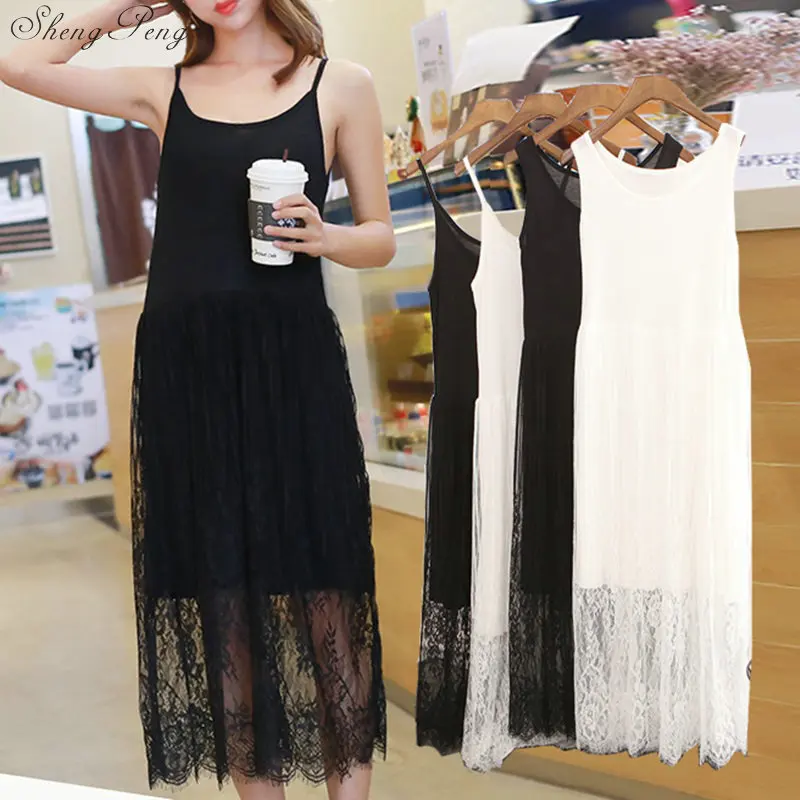 2018 women sexy strap full slips dress long underdress sleeveless plus bodycon bottoming straight petticoat femme V1194
2018 women sexy strap full slips dress long underdress sleeveless plus bodycon bottoming straight petticoat femme V1194