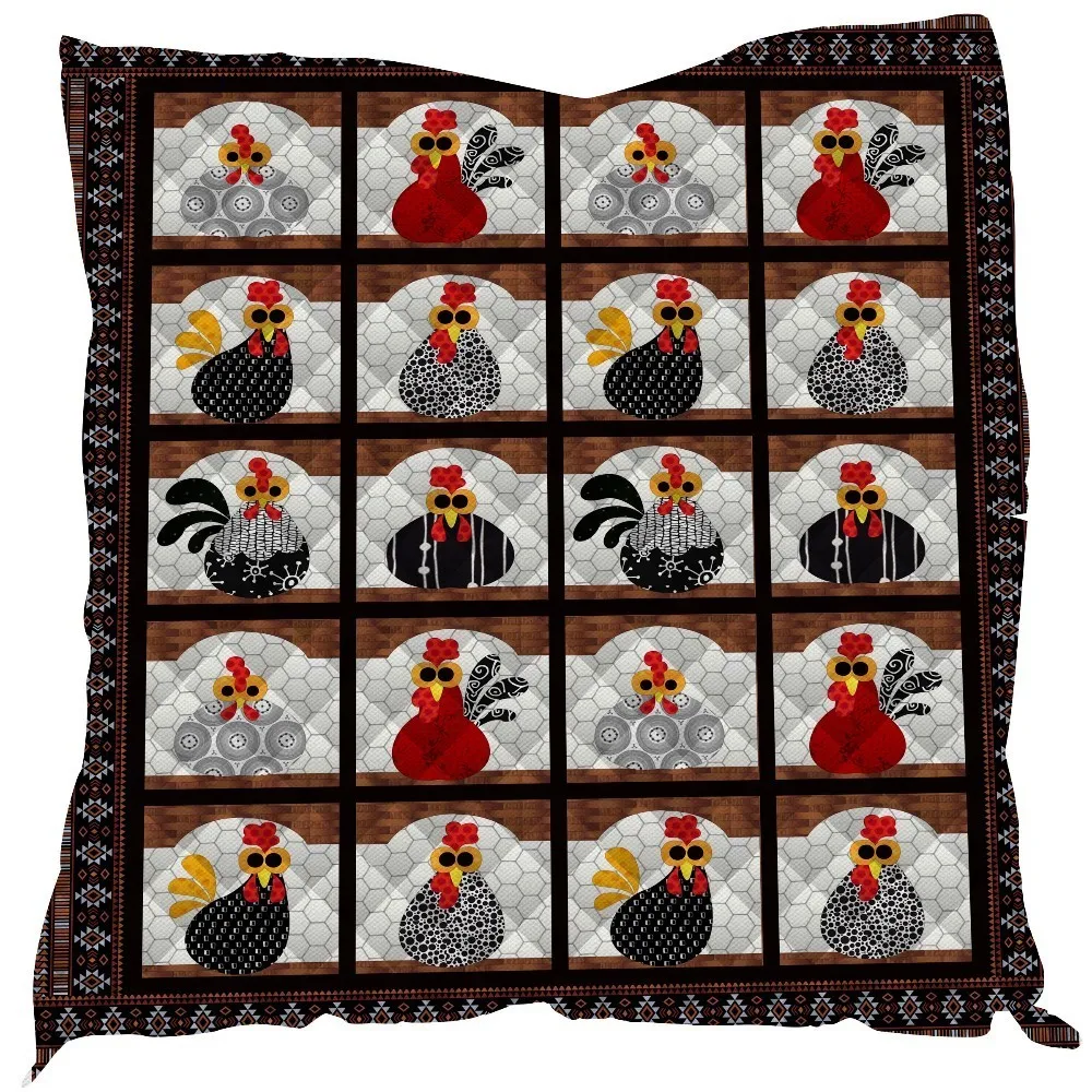 Summer Chicken Print Ferry Quilt Kids School Adults Bed Soft Warm Thin Blanket Cotton Quilt King Size Wholesale Custom Pattern
Summer Chicken Print Ferry Quilt Kids School Adults Bed Soft Warm Thin Blanket Cotton Quilt King Size Wholesale Custom Pattern