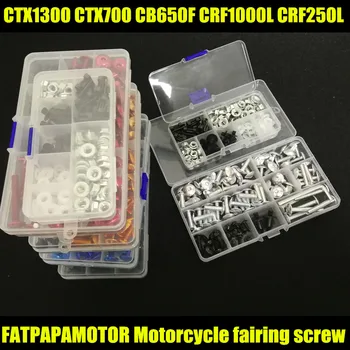 Universal Motorcycle Fairing Bolts Screw Moto Spring Bolts For HONDA CTX1300 CTX700 CB650F CRF1000L CRF250L
Universal Motorcycle Fairing Bolts Screw Moto Spring Bolts For HONDA CTX1300 CTX700 CB650F CRF1000L CRF250L