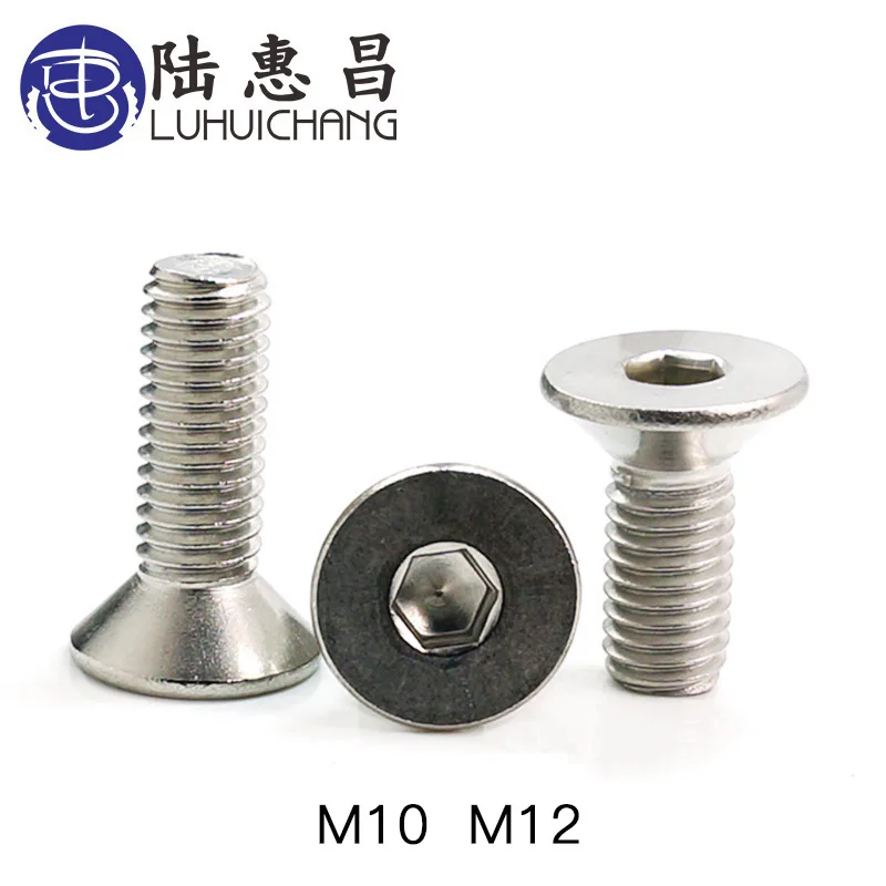 LUHUICHAG M10 M12 Stainless Steel 304 Hexagonal socket Flat Countersunk Screw Head Screw Bolts Hex Screw Cap Toy Screw
LUHUICHAG M10 M12 Stainless Steel 304 Hexagonal socket Flat Countersunk Screw Head Screw Bolts Hex Screw Cap Toy Screw