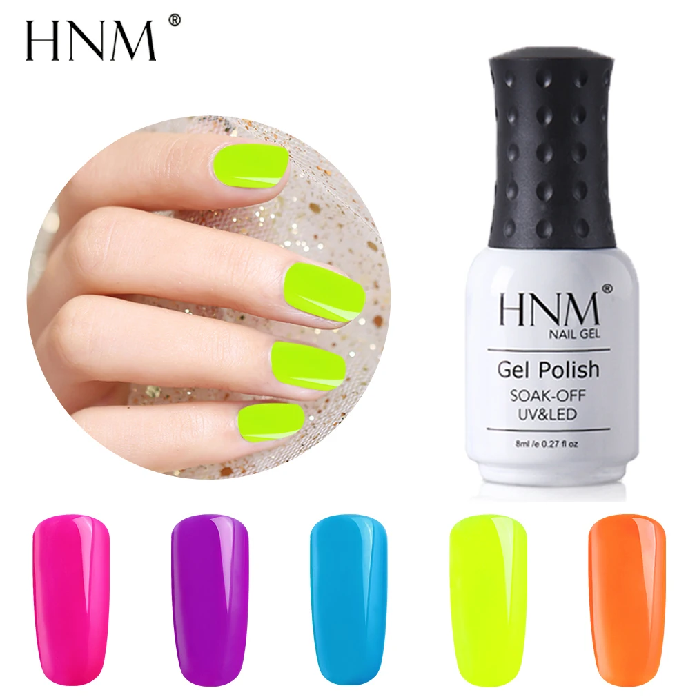 HNM 8ML Fluorescence Color UV Gel Nail Polish Nail Art Manicure Soak Off Lacquer Varnish Semi Permanent Base Top Coat Primer
HNM 8ML Fluorescence Color UV Gel Nail Polish Nail Art Manicure Soak Off Lacquer Varnish Semi Permanent Base Top Coat Primer