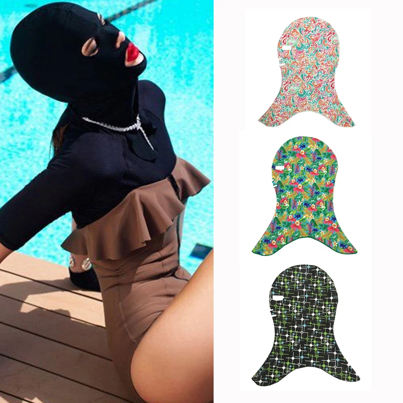 Facekini Pool Mask Head Wear Sunblock UV Protection Swim Dive Face Mask Swimming Cap For Face Bikini Sunblock Protect Mask
Facekini Pool Mask Head Wear Sunblock UV Protection Swim Dive Face Mask Swimming Cap For Face Bikini Sunblock Protect Mask