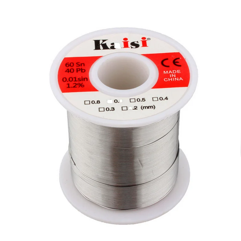 150g High purity 0.3/0.4/0.5/0.6MM Flux 1.2% Rosin Core Fine Wire Tin Lead Solder Wire Sn60/Pb40 For Welding Work
150g High purity 0.3/0.4/0.5/0.6MM Flux 1.2% Rosin Core Fine Wire Tin Lead Solder Wire Sn60/Pb40 For Welding Work