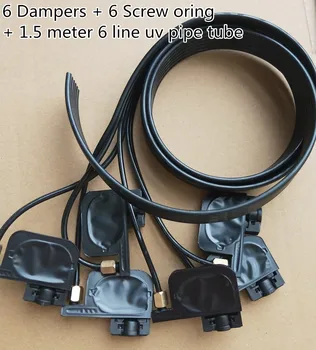 6pcs UV Ink Damper +screw nuts oring +1.5 meter 6 line UV ink tube 3x1.8mm For Epson R330 R290 T50 L800 UV flatbed printer
6pcs UV Ink Damper +screw nuts oring +1.5 meter 6 line UV ink tube 3x1.8mm For Epson R330 R290 T50 L800 UV flatbed printer