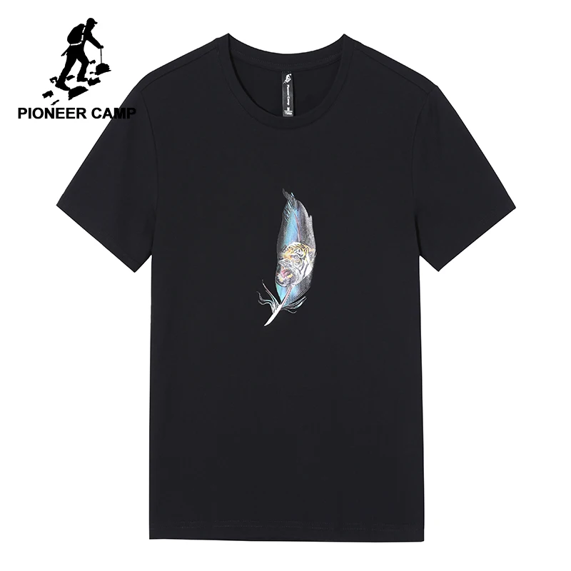 Pioneer Camp fashion feather pattern T-shirt men brand-clothing casual summer T shirt male quality pure cotton Tshirt ADT802206
Pioneer Camp fashion feather pattern T-shirt men brand-clothing casual summer T shirt male quality pure cotton Tshirt ADT802206