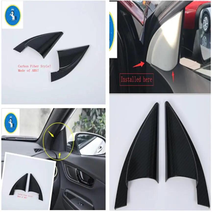 Yimaautotrims Auto Accessory For Hyundai Kona 2018 2019 ABS Inner Interior Window A Pillar Post Triangle Cover Trim 2 Pcs / Set
Yimaautotrims Auto Accessory For Hyundai Kona 2018 2019 ABS Inner Interior Window A Pillar Post Triangle Cover Trim 2 Pcs / Set