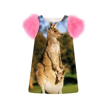 baby Girls Dress fashion printing kangaroo Spring/Autumn faux fur sleeve girls dress Toddler Kids Dresses Children Clothing
baby Girls Dress fashion printing kangaroo Spring/Autumn faux fur sleeve girls dress Toddler Kids Dresses Children Clothing