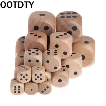 6 Sided Wood Dice Mahjong Party Number Or Point Round Coener Kid Toys Game 5pcs/set
6 Sided Wood Dice Mahjong Party Number Or Point Round Coener Kid Toys Game 5pcs/set