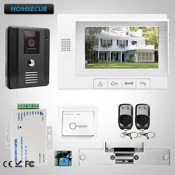 HOMSECUR 7" Video&Audio Smart Doorbell Electric Lock Supported for Apartment TC011-B + TM702-W
HOMSECUR 7" Video&Audio Smart Doorbell Electric Lock Supported for Apartment TC011-B + TM702-W
