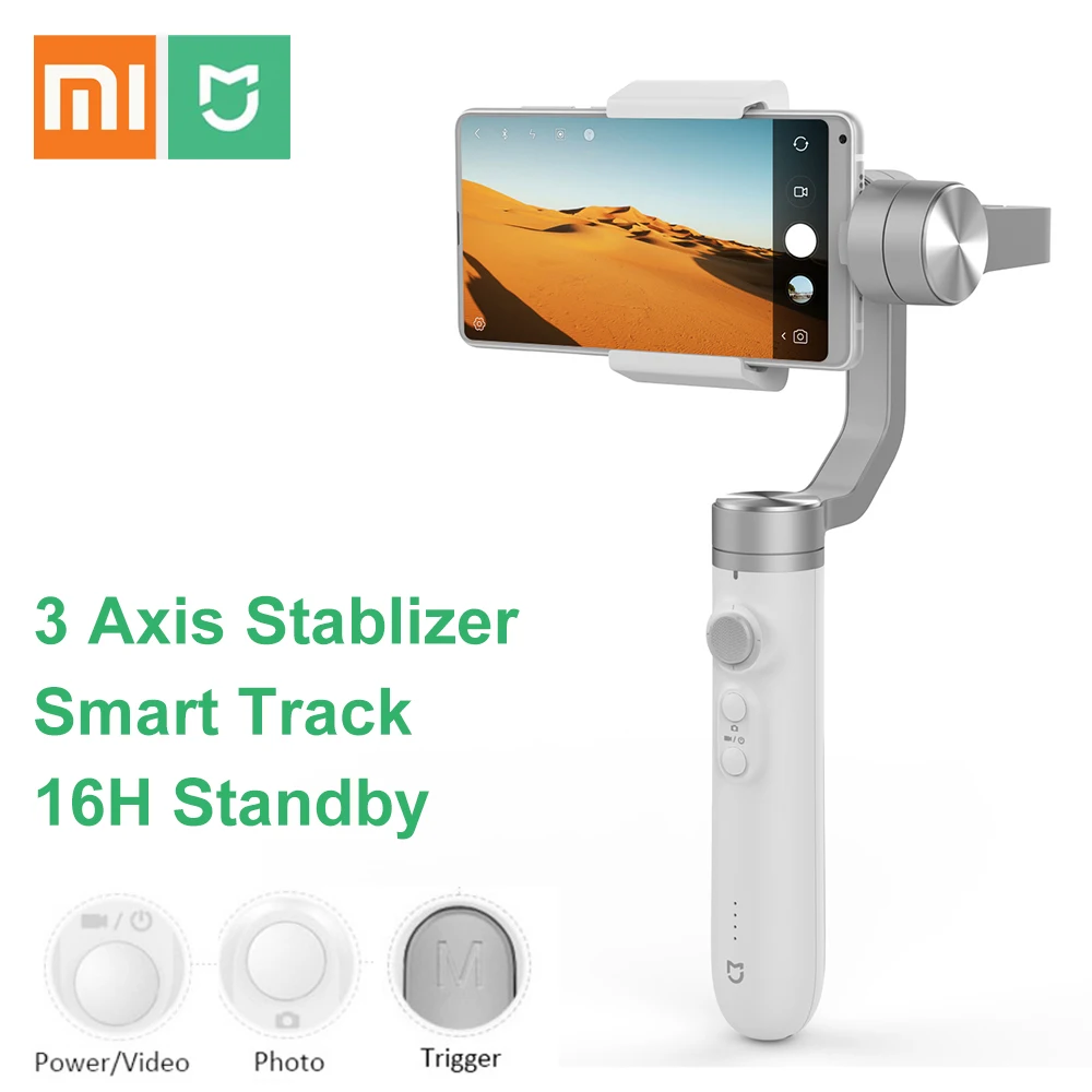 Xiaomi Mijia SJYT01FM 3 Axis Handheld Portable Gimbal Stabilizer with 5000mAh Battery for Action Camera and Phone
Xiaomi Mijia SJYT01FM 3 Axis Handheld Portable Gimbal Stabilizer with 5000mAh Battery for Action Camera and Phone