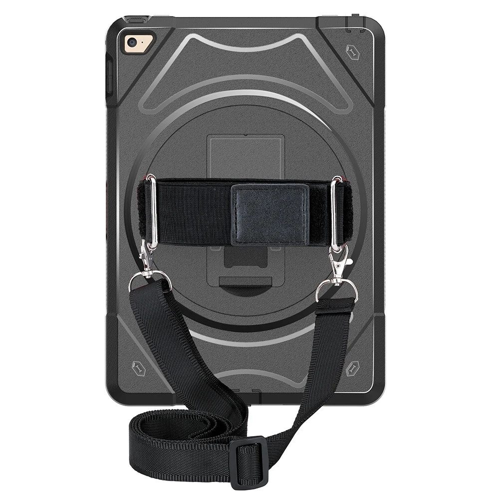 For iPad Mini 4 Case Hard PC Bumper Soft TPU Back Cover with 360 Degree Rotation Shoulder Hand Strap and Kickstand-Miesherk
For iPad Mini 4 Case Hard PC Bumper Soft TPU Back Cover with 360 Degree Rotation Shoulder Hand Strap and Kickstand-Miesherk