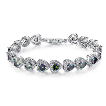 Love Heart Bracelet Luxury Love Purple Zircon Bracelets For Women Luxury Jewelry
Love Heart Bracelet Luxury Love Purple Zircon Bracelets For Women Luxury Jewelry