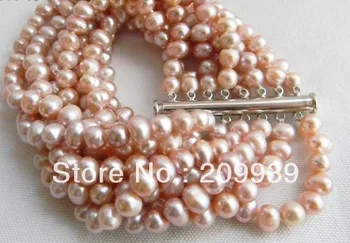 FREE SHIPPING 00257 8'' 8Strands 6MM Round Lavender Freshwater Pearl Bracelet
FREE SHIPPING 00257 8'' 8Strands 6MM Round Lavender Freshwater Pearl Bracelet