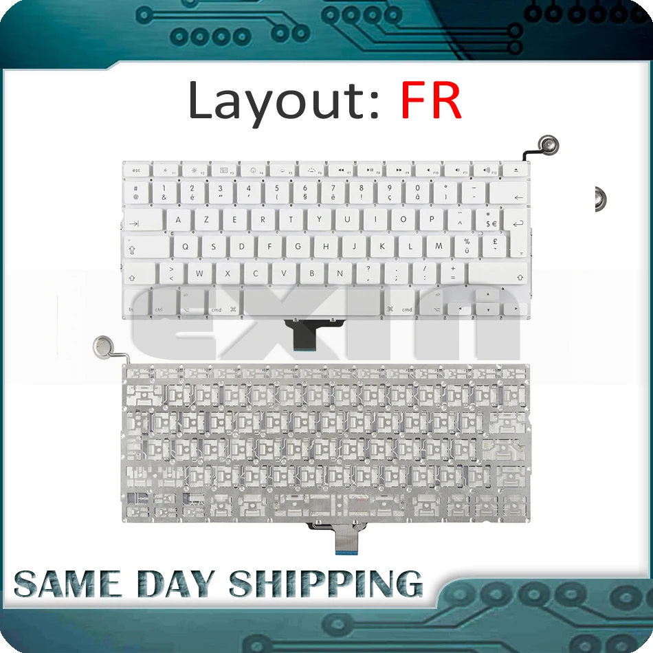 New for MacBook 13" A1342 French France AZERTY Keyboard White Replacement Late 2009 Mid 2010 Year MC207 MC516 EMC 2350
New for MacBook 13" A1342 French France AZERTY Keyboard White Replacement Late 2009 Mid 2010 Year MC207 MC516 EMC 2350