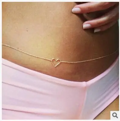 na1125 2018 hot sale new fashion Sexy heart chain waist tone gold bikini belly body chain Female beach accessories
na1125 2018 hot sale new fashion Sexy heart chain waist tone gold bikini belly body chain Female beach accessories