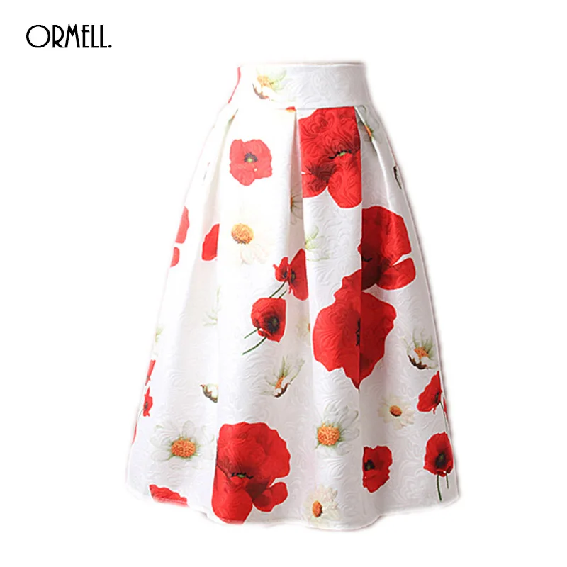 ORMELL Autumn New Women's Fashion Vintage Skirts High Waist Street Thick Lined Flower Pleated Midi Swing Skirt Female
ORMELL Autumn New Women's Fashion Vintage Skirts High Waist Street Thick Lined Flower Pleated Midi Swing Skirt Female