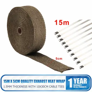 Automobile Motorcycle Exhaust Pipe Insulation Cloth Fiberglass Exhaust Manifold Downpipe Heat Wrap Cable Ties Pipe Tape
Automobile Motorcycle Exhaust Pipe Insulation Cloth Fiberglass Exhaust Manifold Downpipe Heat Wrap Cable Ties Pipe Tape