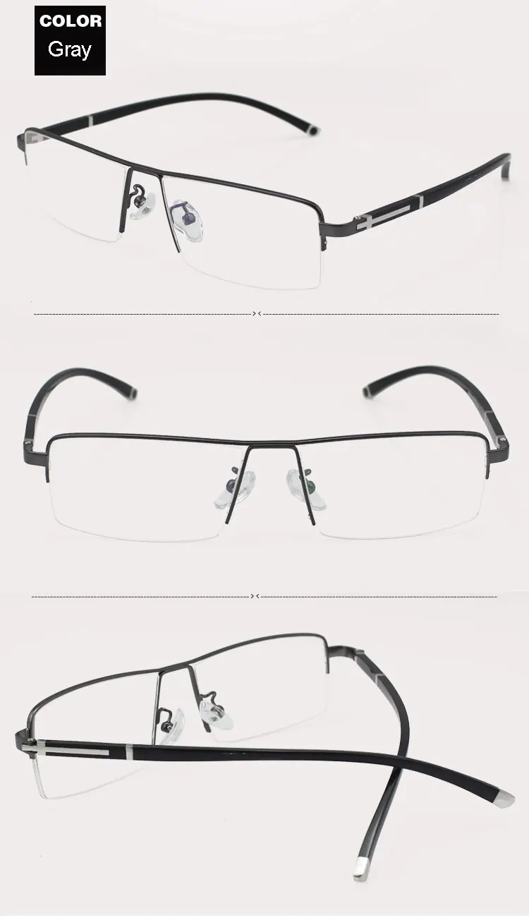 Semi Rim Square Alloy Frame