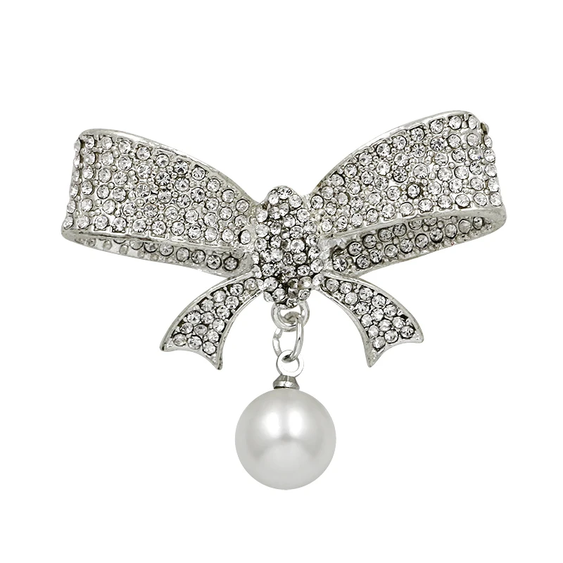 New Arrival Rhinestone Bow Brooch Silver Drop Simulated Pearl Bowknot Brooches Pins for Women Wedding Party Jewelry Accessories
New Arrival Rhinestone Bow Brooch Silver Drop Simulated Pearl Bowknot Brooches Pins for Women Wedding Party Jewelry Accessories