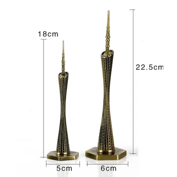 Newly Tower Desk Decoration Bronze Tone Guangzhou Tower Figurine Statue Simple Alloy Model Decor
Newly Tower Desk Decoration Bronze Tone Guangzhou Tower Figurine Statue Simple Alloy Model Decor