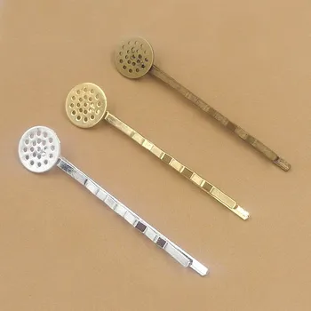 12mm Cabochon Cameo Hairpins Base Flat Circle Pad Trays Hair Pin Settings DIY Hair Jewelry Accessories Mixed colors
12mm Cabochon Cameo Hairpins Base Flat Circle Pad Trays Hair Pin Settings DIY Hair Jewelry Accessories Mixed colors