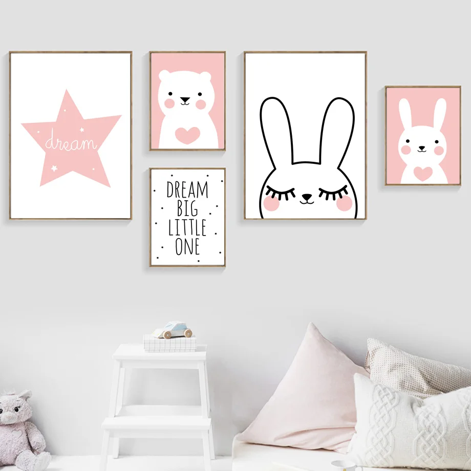 Rabbit Bear Star Dream Big Quotes Wall Art Canvas Painting Nordic Posters And Prints Cartoon Wall Pictures Baby Kids Room Decor
Rabbit Bear Star Dream Big Quotes Wall Art Canvas Painting Nordic Posters And Prints Cartoon Wall Pictures Baby Kids Room Decor