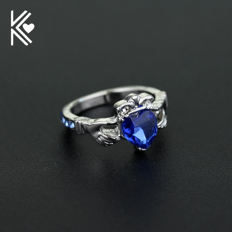 Hogwarts School Of Witchcraft And Wizardry Slytherin Blue Crystal Heart Wedding Rings Fashion Women Finger Rings accessories
Hogwarts School Of Witchcraft And Wizardry Slytherin Blue Crystal Heart Wedding Rings Fashion Women Finger Rings accessories