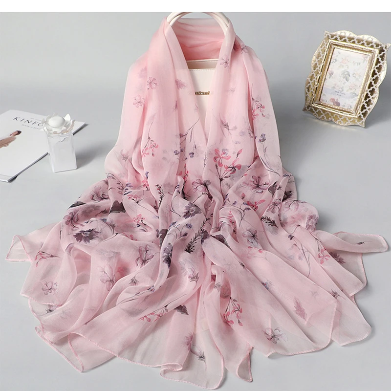 100% Silk Scarf Women Soft Long Autumn Winter Scarves Fashion Floral Print Shawls and Wraps High Quality Foulard Pashmina Hijab
100% Silk Scarf Women Soft Long Autumn Winter Scarves Fashion Floral Print Shawls and Wraps High Quality Foulard Pashmina Hijab