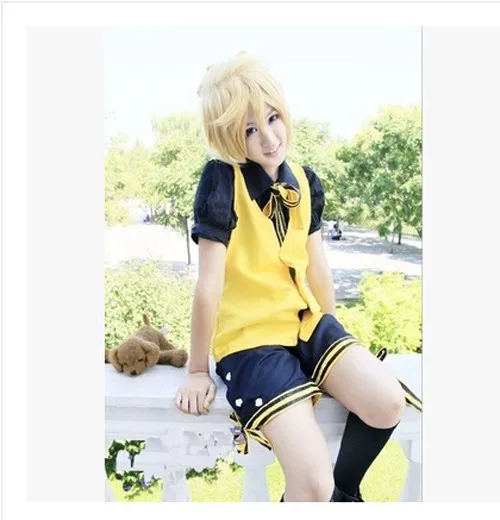 Japanese Anime Vocaloid Kagamine Rin Len Hallowmas Party Dress Uniform Cosplay Costume S-M Or Custom-made Any Size
Japanese Anime Vocaloid Kagamine Rin Len Hallowmas Party Dress Uniform Cosplay Costume S-M Or Custom-made Any Size