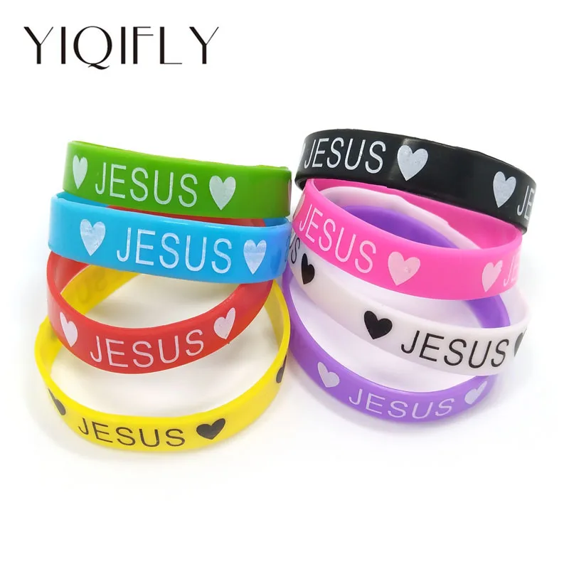 Free Shipping 50pcs Love JESUS Environmental Silicone Bracelets Wristband Fashion Jewelry Mix Colors Randomly
Free Shipping 50pcs Love JESUS Environmental Silicone Bracelets Wristband Fashion Jewelry Mix Colors Randomly