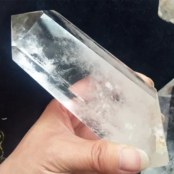 100%Natural transparent quartz crystal wand decorates stones and crystals point healing crystal
100%Natural transparent quartz crystal wand decorates stones and crystals point healing crystal
