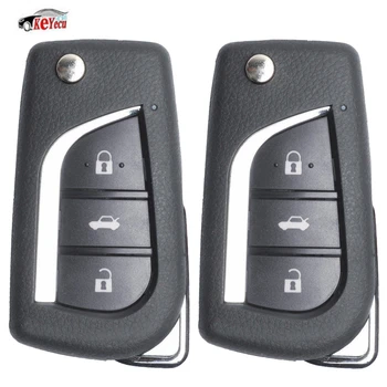 KEYECU 2 Pcs Upgraded Remote Key Fob 434MHz ID4D66 Chip for Toyota Yaris Avensis Corolla Carina ETC P/N: 89071-05010 TOY47 blade
KEYECU 2 Pcs Upgraded Remote Key Fob 434MHz ID4D66 Chip for Toyota Yaris Avensis Corolla Carina ETC P/N: 89071-05010 TOY47 blade