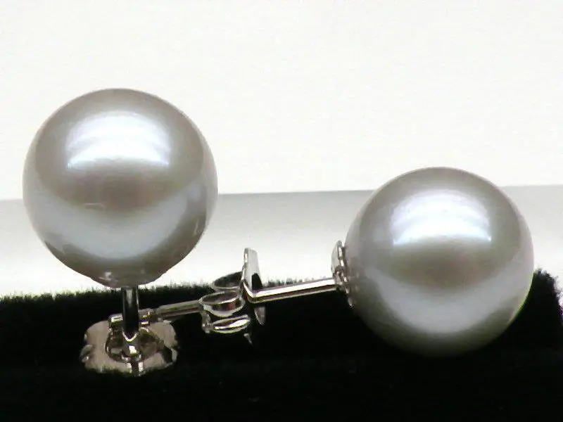Free shipping Genuine super 8.3mm perfect round silver gray akoya pearl earring stud gift
Free shipping Genuine super 8.3mm perfect round silver gray akoya pearl earring stud gift